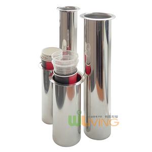 스텐컵수거함/매립형/사이즈선택/일회용컵수거/매립뚜껑/음료컵/카페/패스트푸드/가구/업소용