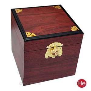 적색문양 경옥고상자 600g 1kg 나무 경옥고 꿀 항아리 우드 원목 선물단지 포장 상자