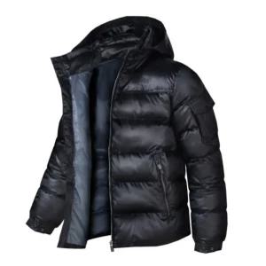 영앤올드 CRX 남여공용 겨울 경량 숏 패딩 점퍼 유광 웰론 후드 파카