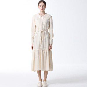 [리스트]빅 카라 벨티드 원피스_P362552384