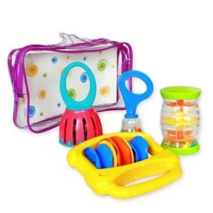 고품질 뮤직 밴드 아기 놀이 교구 리듬 악기 놀이 완구 세트 음악 뮤직 사운드 선물 (WFHUI8T)