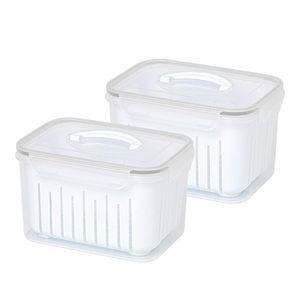 이지앤프리 프루트 채반 밀폐용기 3.7L 2P