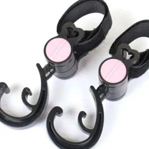 고품질 에코백걸이 비닐봉지 고리 찍찍이 탈부착 유모차악세서리 2P 유모차바퀴커버 (WFJHROZ)