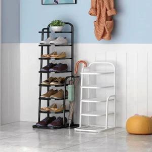 현관 철제 미니 신발장 수납장 정리대 키큰 사무실