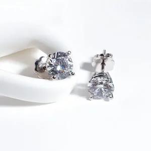 [샤밍주얼리]1캐럿 랩 다이아 귀걸이 IGI GIA 레블 4프롱 데일리 웨딩 예물 결혼 선물