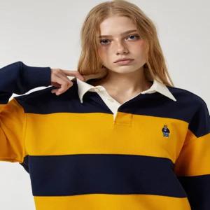 [AK플라자] [후아유] 공용 Steve Rugby Sweatshirt WHMAF4922U