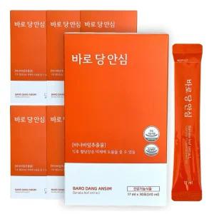 바로당안심 꾸지뽕 여주 돼지감자 즙 바나바잎 추출물 17ml x 30포, 6개