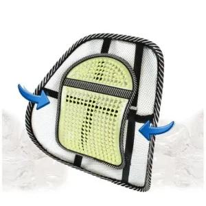 콤보차량용 허리쿠션 통풍지압 쿨시트 여름등받이메쉬 등받이 허리쿠션