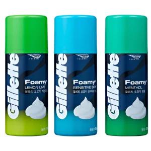 질레트 포오미 레몬라임 멘솔 센서티브스킨 175G 3개세트