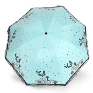 자외선차단 나비 양산 레이스 휴대용 미니 암막 우양산