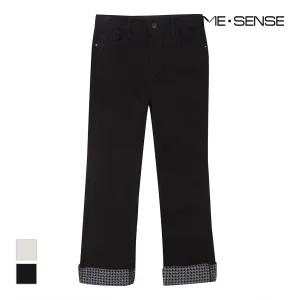 [미센스] 롤업 포인트 속밴딩 팬츠_MB1ZSLM311Z