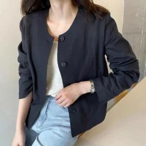 카이씨 여성자켓 봄자켓 블레이저 데님가을자켓 신상 재킷 간절기패션 하객 노카라