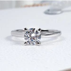 [샤밍주얼리]5부 7부 천연 다이아 반지 GIA 고급 라온 4프롱 프로포즈 결혼 기념일 선물