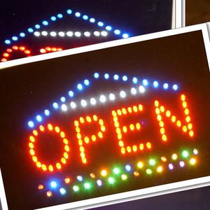 영업중 오픈 사인보드 OPEN LED 간판 표시판 아트 사인