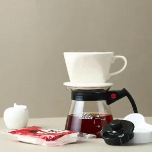 칼리타 101LD 핸드드립세트 도자기 커피 드리퍼 유리 서버