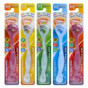 혀백태제거 혀클리너 5개/입냄새 설태 제거 성인 유아 혀크리너