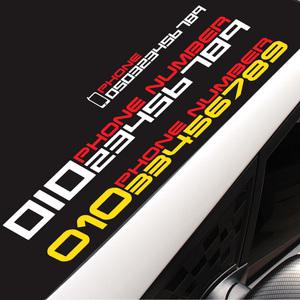 전화번호 스티커 주차 알림판 제작 차량용