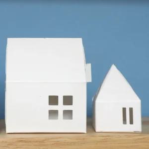 맘아트 DIY 작은집 종이집 만들기 LED전구 포함 A세트 트리 장식