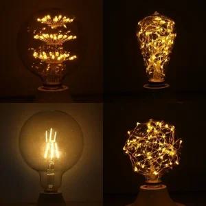 LED 에디슨전구 눈꽃 은하수 백열 램프 조명 별 다이아몬드
