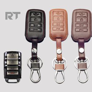 기아 신형 4버튼 소가죽  더뉴 K7/올뉴 K7/K9 키홀더 천연 가죽 차키 케이스 키링