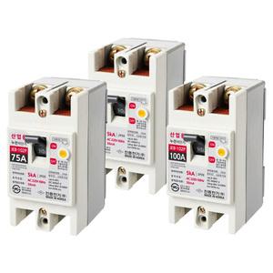 JEB-102P 전기 차단기 2P 60A 75A 100A 산업용 누전차단기 진흥전기