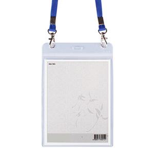 오피스존 H 1000 관광명찰 10개 세로(군) 120x155mm 단체 행사 목걸이명찰 청색 줄 끈