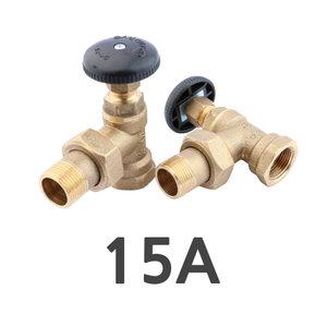 배관자재 라지에이터 앵글밸브 15A 라지에다 온수개폐 방열기