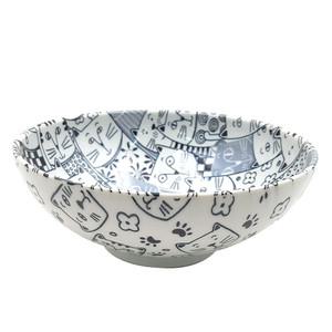 일본 일제 길고양이 냉면기 1P 냉면그릇 우동기 면기 라면기 라면그릇