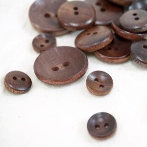 접시나무단추(오크)/프랜즈얀/뜨개질/부자재