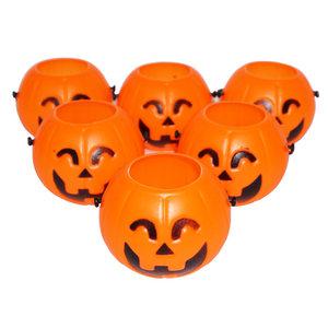 호박바구니(소-6입)/사탕바구니/캔디홀더/할로윈데이용품