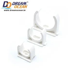 산킹 파이프클립 1개 (20mm) 배관 고정 연결 자재 플라스틱 pvc 파이프 수족관 수조 부속 고정