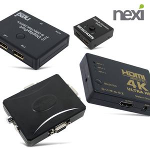 모니터 컴퓨터 선택 공유기 RGB 선택기 HDMI 셀렉터 DP 스위치 양방향 2포트 3포트