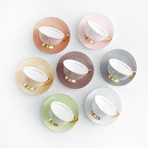 북유럽 로얄클래식 선물용 홈카페 골드라인 커피잔