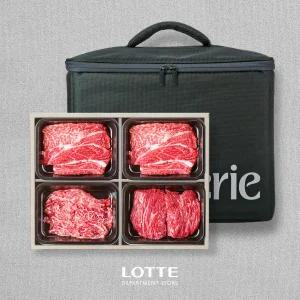 [롯데백화점]한우지예 1++9등급 프리미엄 등심혼합세트 2호 (냉장/구이,정육 혼합/1.6kg)