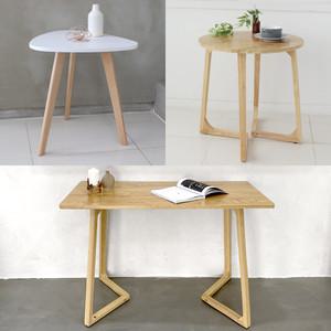 티테이블 인테리어 원형 원목 거실 카페 간이보조 사이드테이블