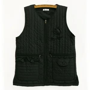 기모 겨울 앞치마 일자 누빔 패딩 방한