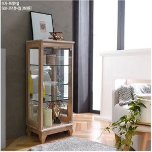 이지-프리미엄 500-3단 유리 장식장 진열 거실 수납 미니 피규어 양주