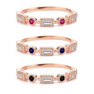 [도로시] 14k 버라이엇큐 애끼반지(3type)