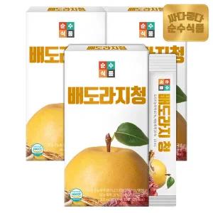 순수식품 배도라지청 스틱 3박스(90포) / 도라지배청 배도라지진액 도라지배즙 배도라지즙