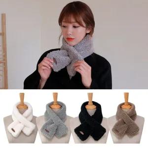 엔비 핫팩목도리 여성 목도리 머플러 밍크 페이크 쁘띠 퍼 겨울 방한