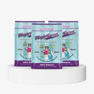 매직카펫 고양이모래 굵은입자 무향 7kg 3개