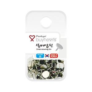 바이하츠 실버 압핀(SS) 1통 압정 핀 압침 메모핀