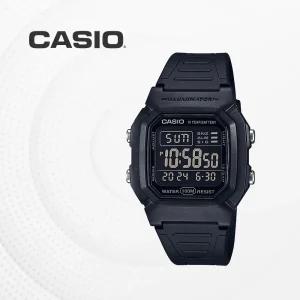 카시오 CASIO W800H-1B 군용인기모델 우레탄밴드 듀얼타임 100M방수 W-800H-1B