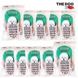더독 소프트 치킨 랩츄 100g x 10개 닭가슴살 육포 닭고기 오래먹는 개껌 강아지 간식