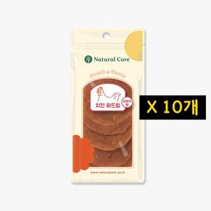 네츄럴코어 치킨하드칩 40g 10개 강아지간식 천연닭가슴살
