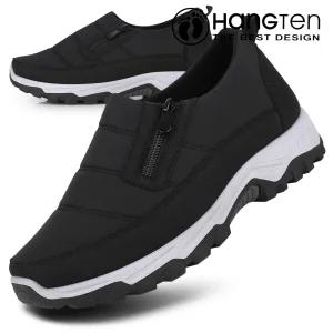 [행텐] 기모안감 남녀 패딩슬립온 보온 겨울신발 방한화 지퍼신발