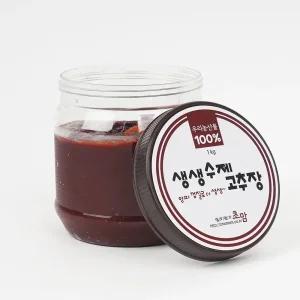 국산 100% 맛있는 저염 안매운 전통 수제 고추장 