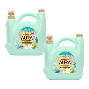 아우라 초고농축 섬유유연제 대용량, 스모키머스크, 5.5L, 2개