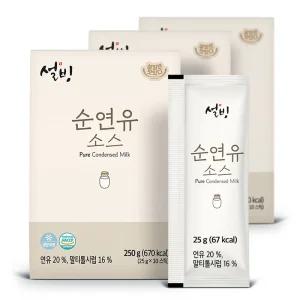 설빙 순 연유 소스 25g 10개 3팩