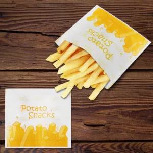 감자튀김 포장지 125장-포테이토 종이포장지 튀김포장봉투